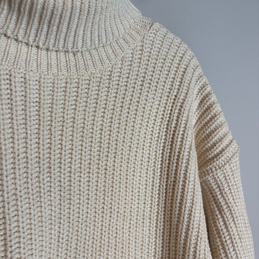 Vtg. Orvis off white chunky fisherman sweater - Picture 2 of 5
